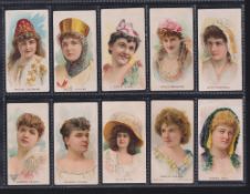 Cigarette cards, USA, Thos. H, Hall, Actresses (No Borders, No Hall on front), ref N343-2 (set, 25