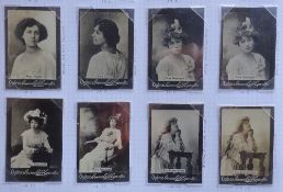 Cigarette cards, Ogden's Guinea Gold, Set 365S Base I cards, small Machette group, Actors &