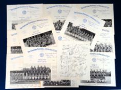 Football, Chelsea FC, a collection of 13 facsimile autograph sheets each one with a team picture for