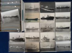 Transportation, Shipping, approx. 375 postcard sized photos of Norwegian Ships to include Olsen &