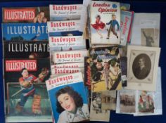 Ephemera, a selection of items dating from the late 19th to the mid 20th C to include Victorian
