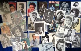 Postcards, Male Pop Stars, 40 cards to include vintage and 1990s, Elvis Presley (4), Vince Taylor,