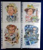Artwork, Geoffrey Tristram, highly accomplished artist and caricaturist 'Trist' more than 20