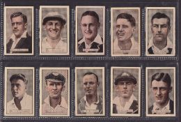 Trade cards, Australia, Allen's Cricketers 1934/35 Flesh Tinted version, (set 36 cards, multi advert