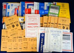 Football programmes, Hull City Home & Away collection, 1962/63 to 1965/6, comprehensive collection