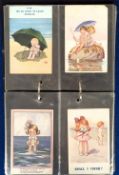Postcards, Children, a collection of approx. 100 illustrated cards of children housed in a modern