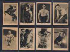 Trade cards, Boys' Cinema, Cinema Famous Cinema Heroes, 'M' size (set, 24 cards) includes Charlie