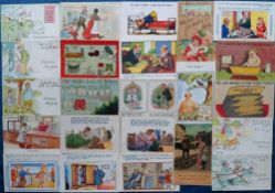 Postcards, Comic, a mixed comic collection of approx. 165 cards, artists include McGill, Studdy (