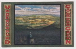 Postcard, Golders Green Underground, an original postcard sized underground advertising card with