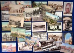 Postcards, Exhibition cards, 75 cards to include 1908 Franco-British, 1938 Empire, 1904