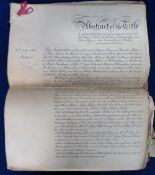 Document, 'Abstract of the Title to hereditaments forming part of the Holme Park Estate at Sonning