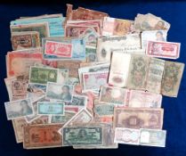 Bank Notes, a collection of 140+ assorted notes to include 1811 King's Bench & Fleet one penny