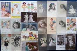 Postcards, Children, approx. 200 cards to include art, photographic, comic etc. (gen gd)