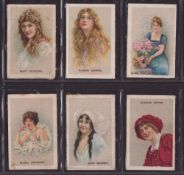 Trade silks, 2 sets My Weekly War Heroes, set 6 cards, Girls Friend, Actresses, set 6 cards, all