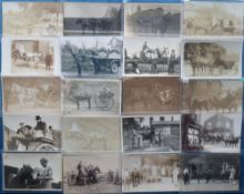 Postcards, Social History, a selection of approx. 31 mostly RPs of working horses and carts inc.