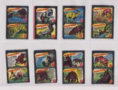 Trade issues, Wax wrappers, three part sets, Anglo-American Chewing Gum, Animal World (44/72 in