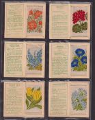 Cigarette cards, Kensitas Silk Flowers, all in original card folders, 152 silks, 1st Series large