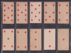 Cigarette cards, USA, Kinney Transparent Playing cards, 90 cards, various backs 45 cards with '52