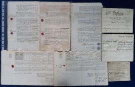 Deeds, Documents and Indentures, Devon, 42 mainly vellum documents 1745-1941 though mostly 19thC,
