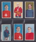 Cigarette cards, ITC Canada, Lacrosse Series C59 coloured, 6 cards 86 P Alain, 60 Geo Rennie, 35 V