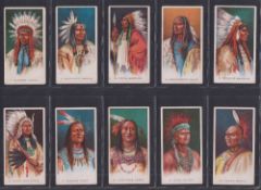 Cigarette cards, USA, BAT, Types of North American Indians (set, 20 cards) (some with minor