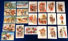 Trade cards, Owbridge's Lung Tonic, advertising selection, all postcard size, Maharajas (2), The