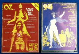 Collectables, Oz Magazines, Numbers 33 Feb 1971 with 'Farmers Daughter' cover and 34 April 1971 with