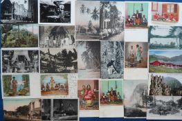 Postcards, Foreign, a Far East collection of approx. 45 cards of Malaya, Singapore, Korea, Hong