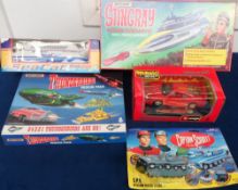 Model Vehicles, a selection of boxed vehicles to include Hoverspeed SeaCat, Matchbox Thunderbirds