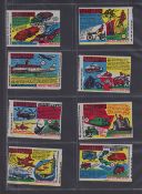 Trade issues, Wax wrappers, Anglo-American Chewing Gum, two part sets, Transport Through the Ages (