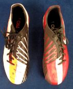 Football autographs, Manchester United, two single T90 Nike Football Boots both in immaculate,