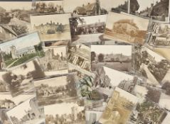 Postcards, Wiltshire, a collection of approx. 53 cards, mostly printed street scenes and villages
