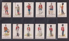 Cigarette cards, Faulkner's, Grenadier Guards (set, 12 cards) (2 with sl marks to backs, rest gd)