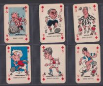Trade cards, Monty Gum, Footballers, 'X' size (p/c inset) (set, 56 cards) includes Stanley Matthews,