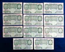 Bank Notes, 11 English £1 notes to comprise B. Catterns (3), K. Peppiatt (4), P.S. Beale, (2), L.