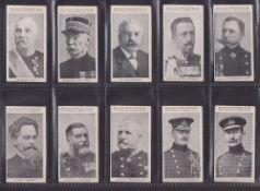 Cigarette cards, Wills (Overseas) Scissors Brand, 4 sets, all Military related, Military Portraits