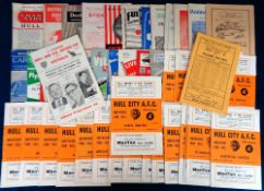 Football programmes, Hull City Home & Away, 1959/60, 24 home programmes including Liverpool, Leeds