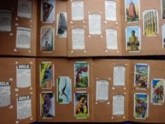 Trade cards, Barratt's, 7 sets in 5 yellow corner slot picture card albums, The Wild West (Series of