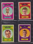 Trade cards, A&BC Gum, Cricketers (90mm x 64mm) (set, 48 cards) (gd)