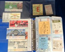 Football tickets, Chelsea FC, a folder containing a collection of 100+ big match tickets, all