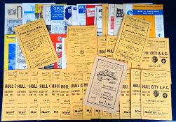 Football programmes, Hull City Home & Away, 1960/61, 29 home programmes including Ambers v Whites 13