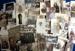 Postcards, Portraits and Social History, a selection of approx. 350 cards showing couples, children,