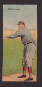 Cigarette cards, USA, Baseball, ATC, T201, Mecca Baseball double folder series, type card,