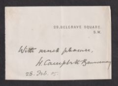 Autograph, Politics, Henry Campbell-Bannerman (1836-1908), Liberal British Prime Minister (1905-08),