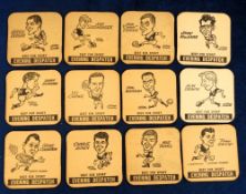Trade cards, Evening Despatch, Aston Villa Players, 1963, set of 12 cards, beer mat style (some