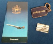 Aviation, Concorde, a silver plated Concorde paperweight (approx. size 7.5 x 5 x 5 cms.) presented