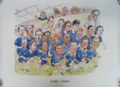 Chelsea FC, a collection of modern posters, FAC Final flags, rolled banner, kit adverts, team