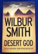 Book, Wilbur Smith, Desert God, Signed First Edition (2014) (vg)