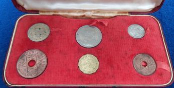 Coins, Federation of Nigeria 1959 proof 6 coin set in red presentation box (some age marks o/w gd)