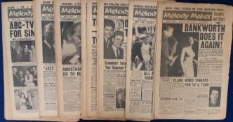 Music, Melody Maker newspaper, 25 consecutive copies dating from Jan 3rd 1959 to June 20th 1959 (